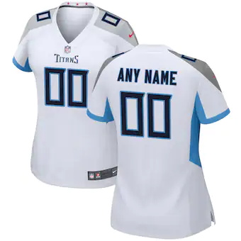 womens nike white tennessee titans custom game jersey_pi389